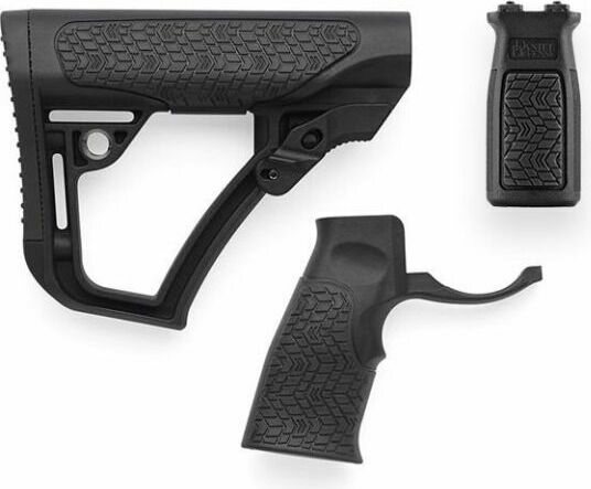 Daniel Defense Buttstock, Pistol Grip & M-LOK Vertical Foregrip Combo Black