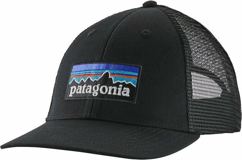Patagonia P-6 Logo LoPro Trucker Hat Black