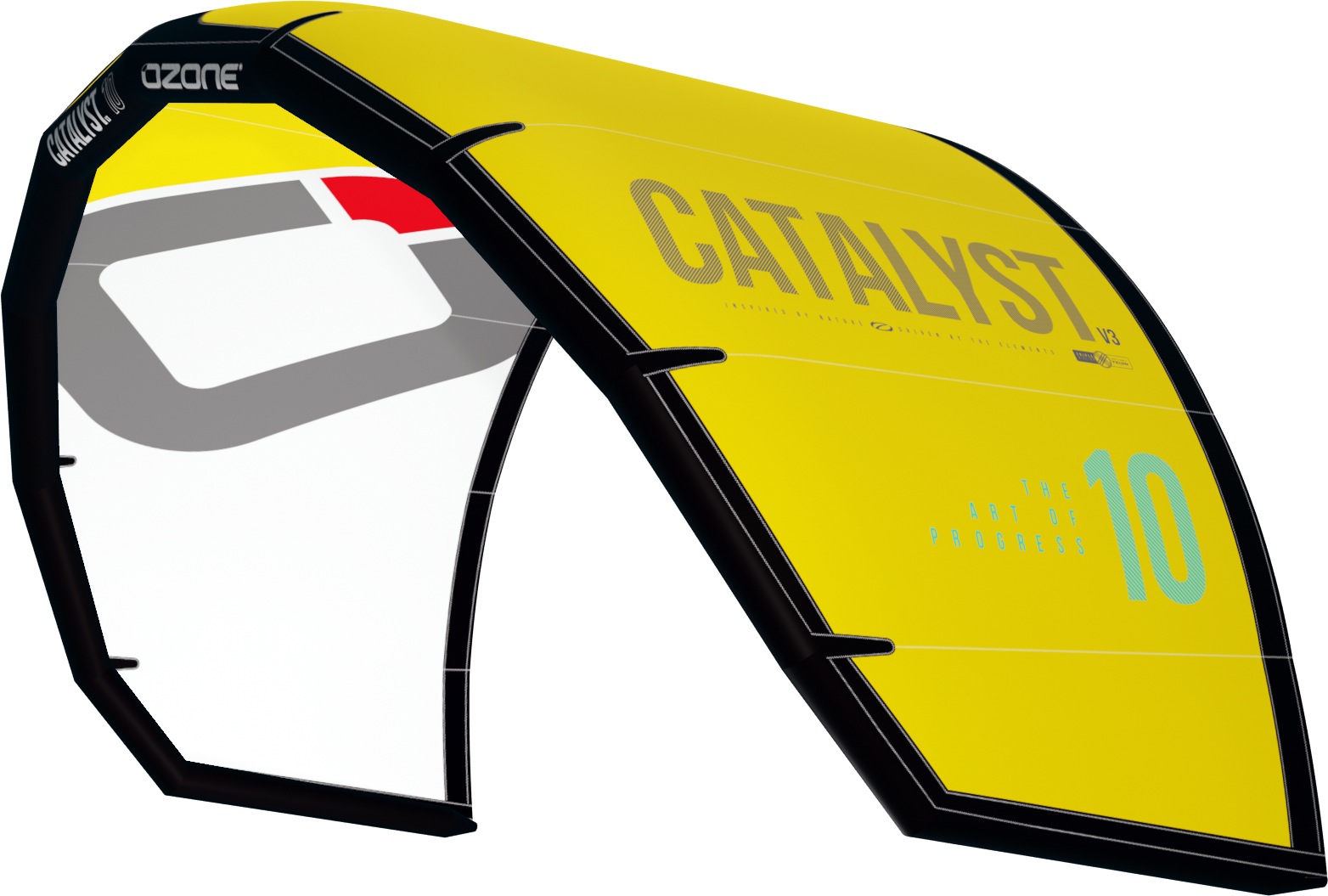 Ozone Catalyst V3 Kite Only 12m² Yellow / White