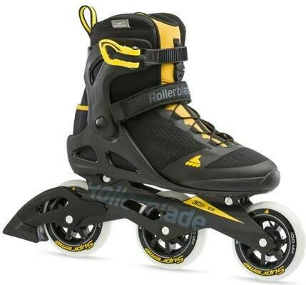 Rollerblade Macroblade 100 3 WD Mens Black/Saffron Yellow