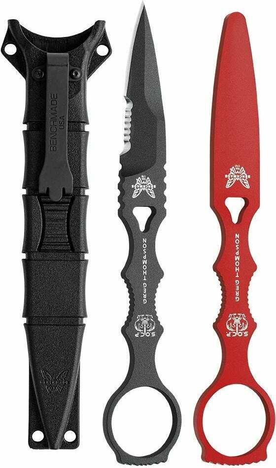 Benchmade SOCP Spear Point Combo Black Sheath