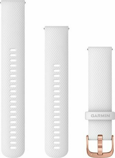 Garmin Quick Release -vaihtoranneke (20 mm) White / Rose Gold Hardware