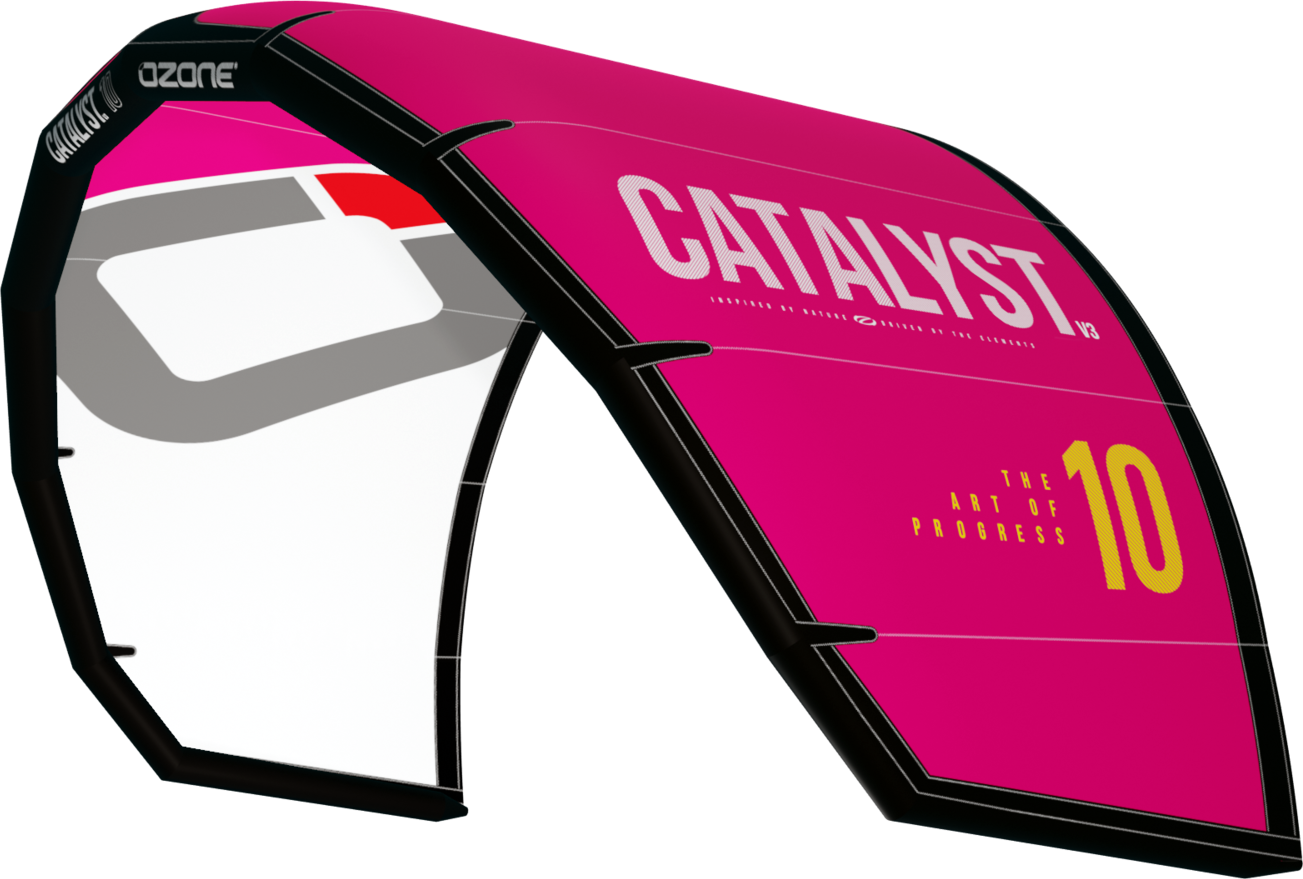 Ozone Catalyst V3 Kite Only 4m² Rubine Red / White