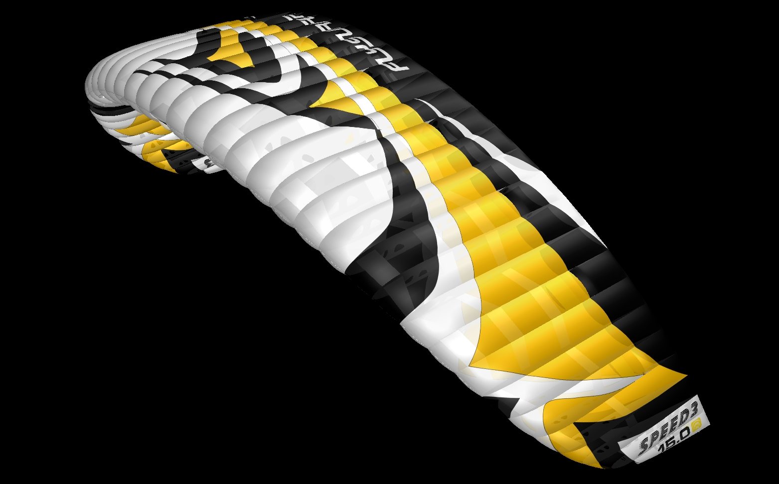 Flysurfer Speed3 15.0 Deluxe Keltainen / Musta / Valkoinen