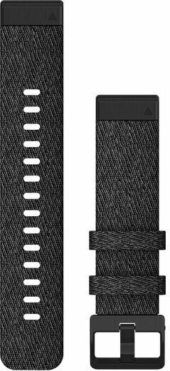 Garmin QuickFit 20 Heathered Black Nylon w/ Black Hardware