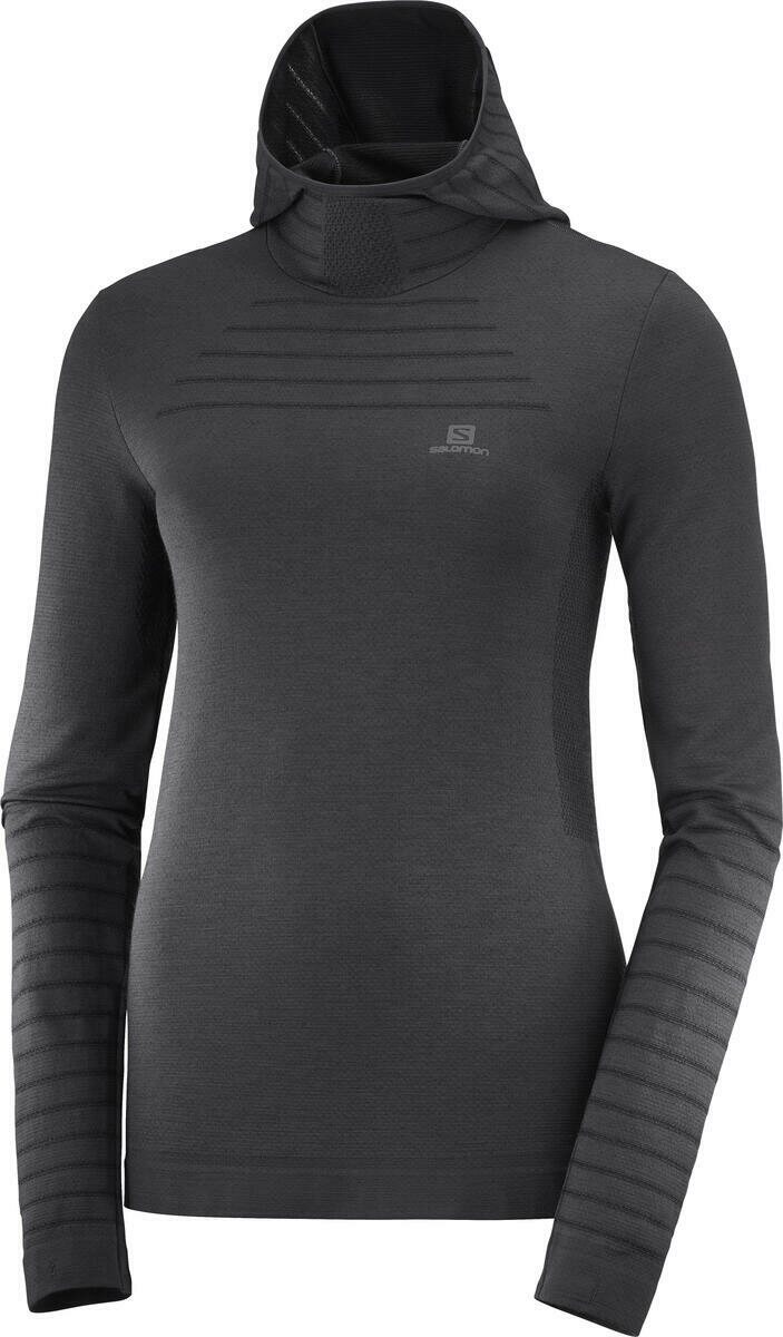 Salomon Outpeak Wool Hoody Womens Black/Heather