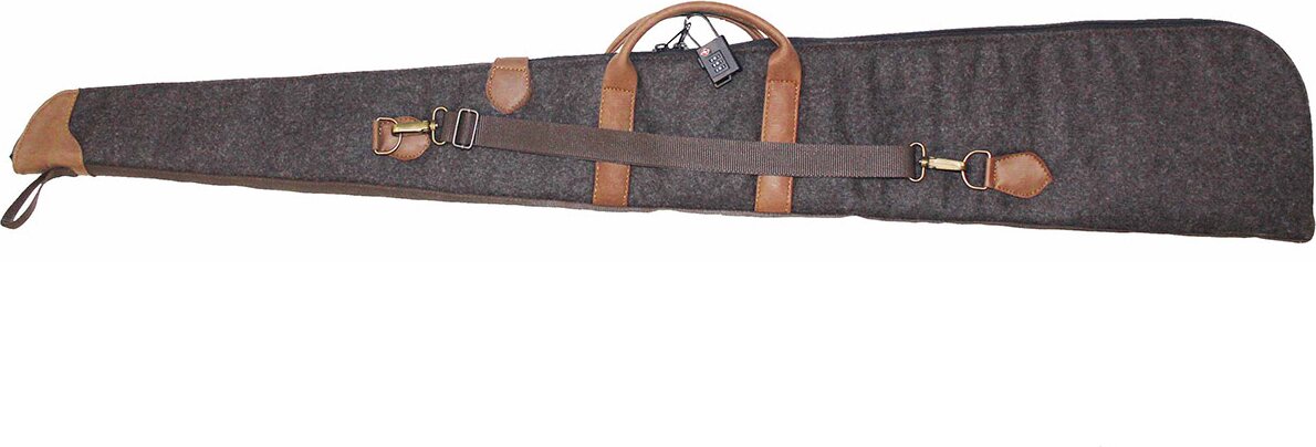 Shotgun Cover Loden / Moose Leather 128 cm Grey