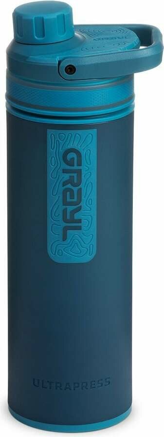 Grayl UltraPress Purifier Bottle 500ml -vedenpuhdistin Forest Blue