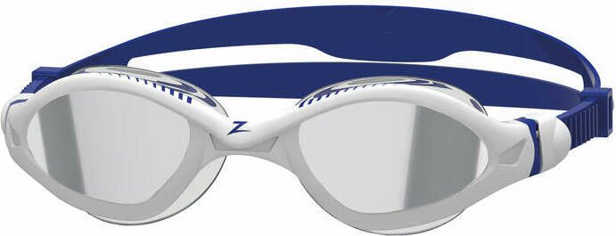 Zoggs Tiger LSR+ Titanium White/Blue/Mirror Smoke