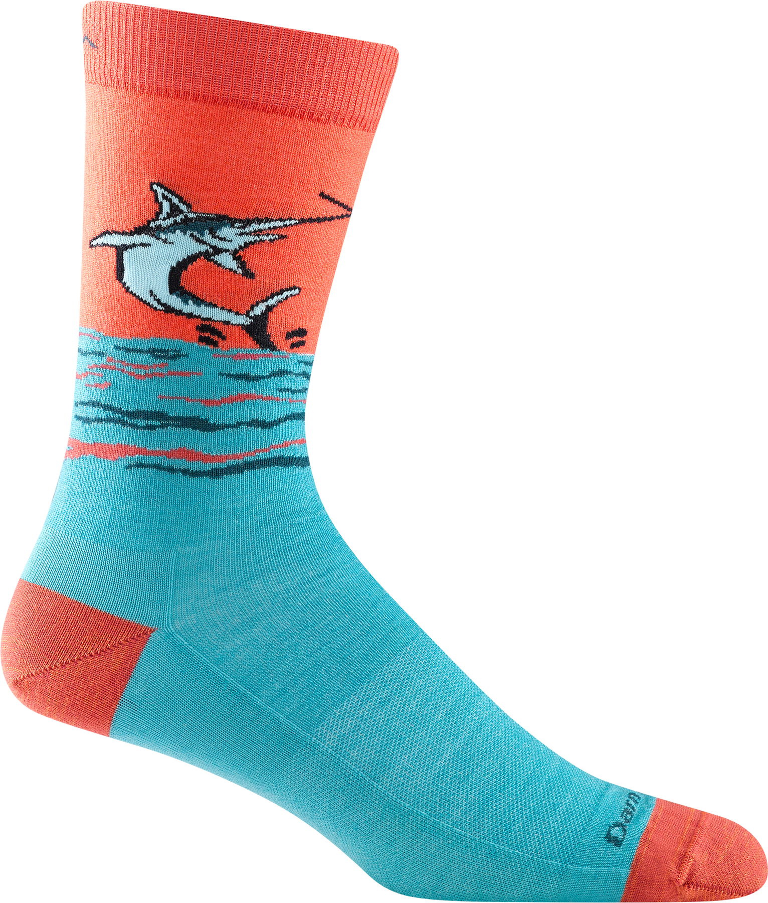 Darn Tough Tailwalker Crew Lightweight Mens Teal