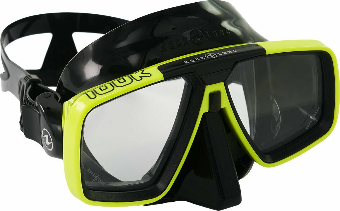AquaLung Look, Mustalla silikonikumilla Yellow LC