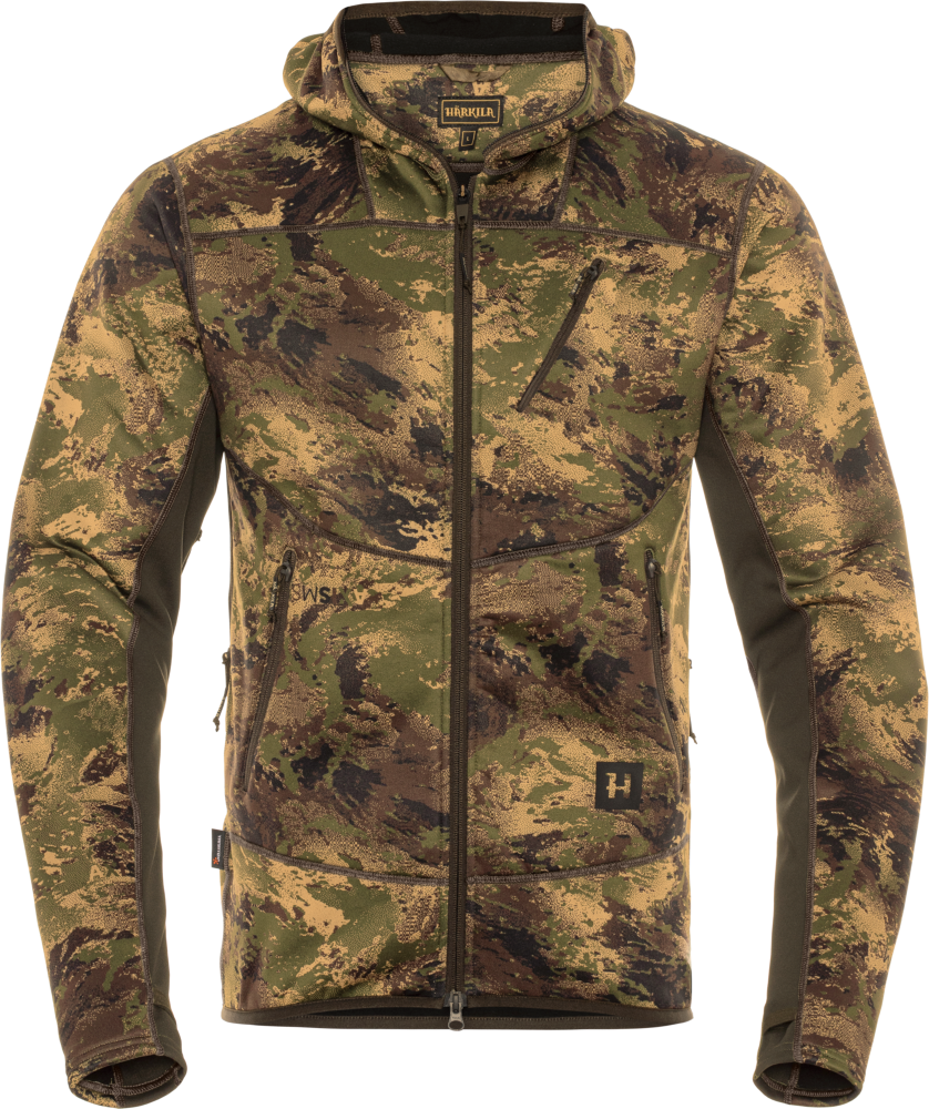 Härkila Deer Stalker Camo Fleece Hoodie Mens AXIS MSP® Forest Green