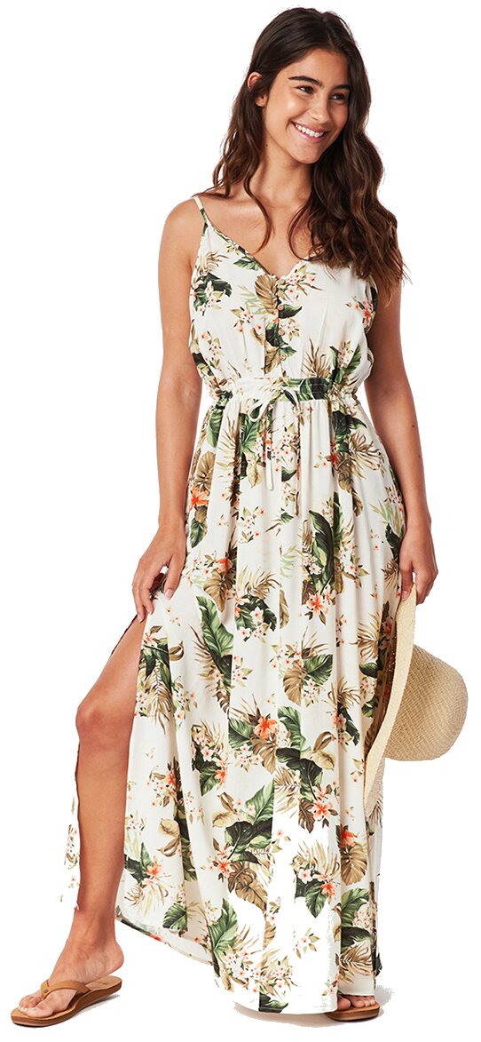 Rip Curl On The Coast Maxi Dress Womens Bone