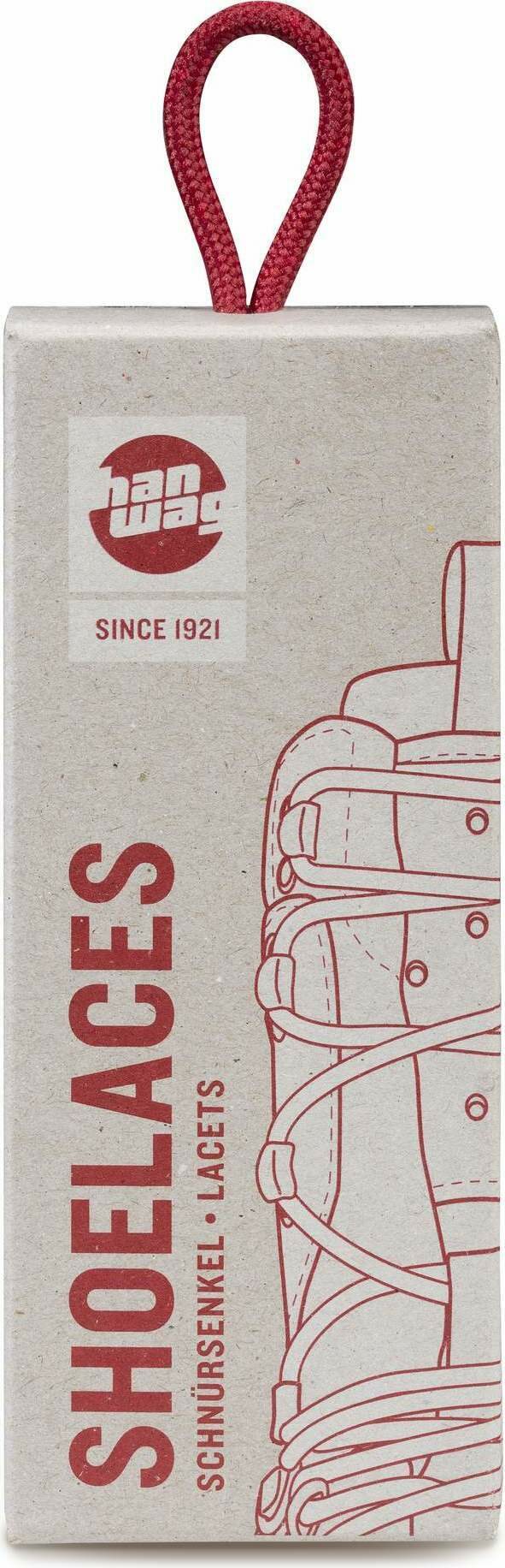 Hanwag Shoe Laces 90 cm / 4 mm Red