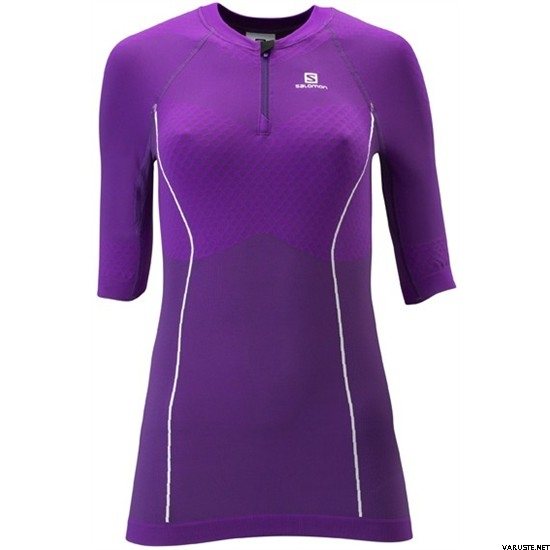 Salomon Exo Motion Zip Tee W Violetti