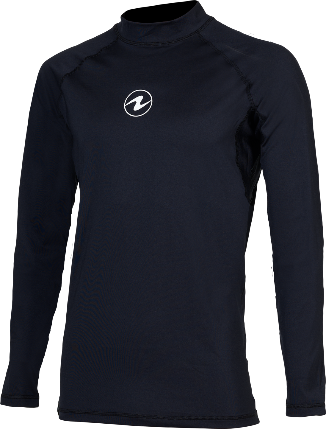 AquaLung Rashguard Slim Fit LS Mens Black / Black
