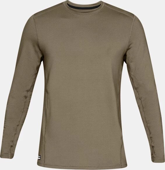 Under Armour Tactical Crew Base Long Sleeve Shirt Mens Federal Tan