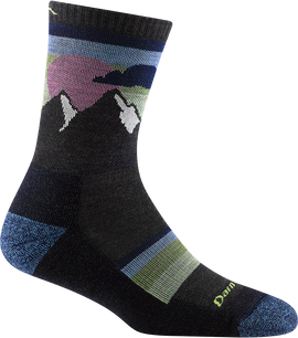 Darn Tough Sunset Ledge Micro Crew Lightweight Womens Charcoal