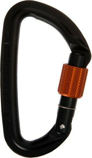Wild Country Session Screw Gate Locking Carabiner Black / Tangerine