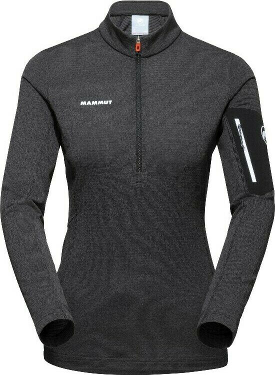 Mammut Aenergy Light ML Half Zip Pull Womens Black-Phantom