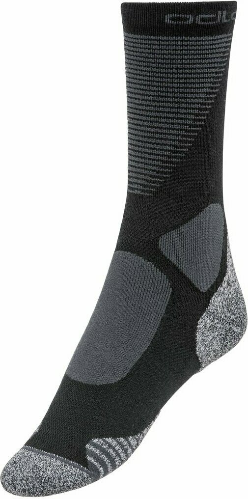 Odlo Active Warm XC Socks Crew Black / Odlo Graphite Grey