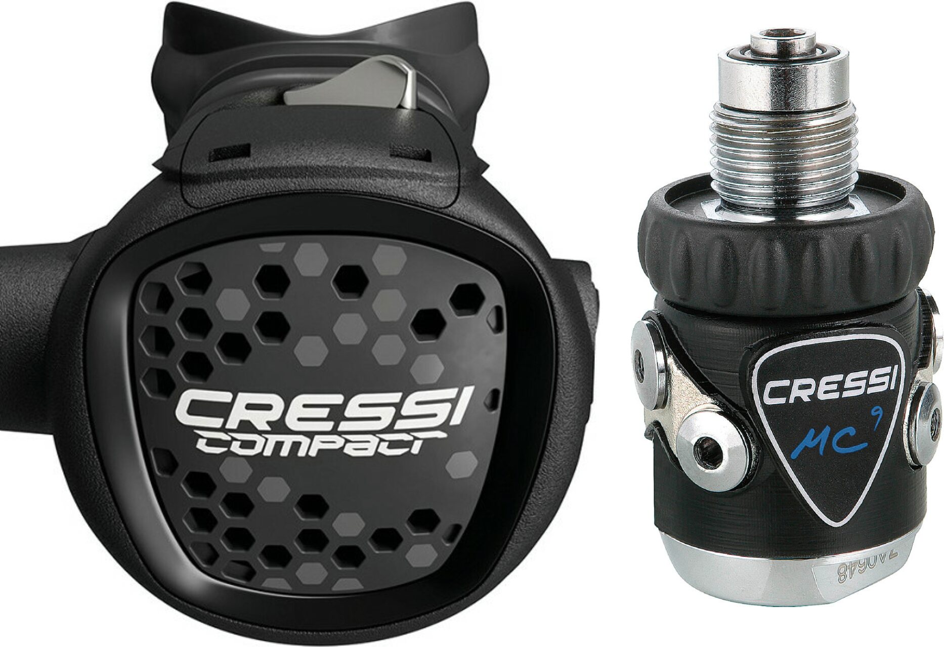 Cressi MC9/Compact DIN Regulator Black