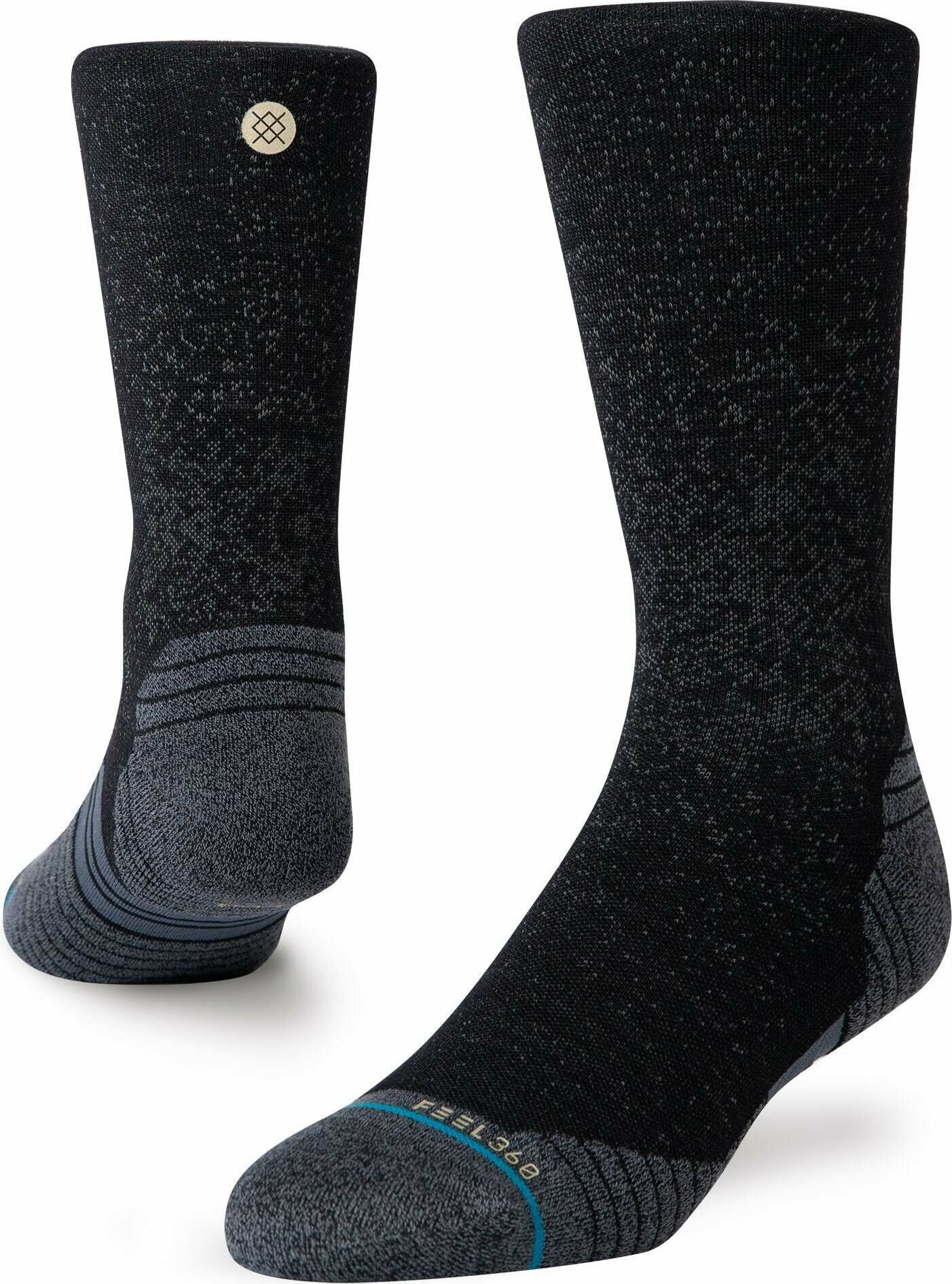 Stance Run Wool Crew Staple Black