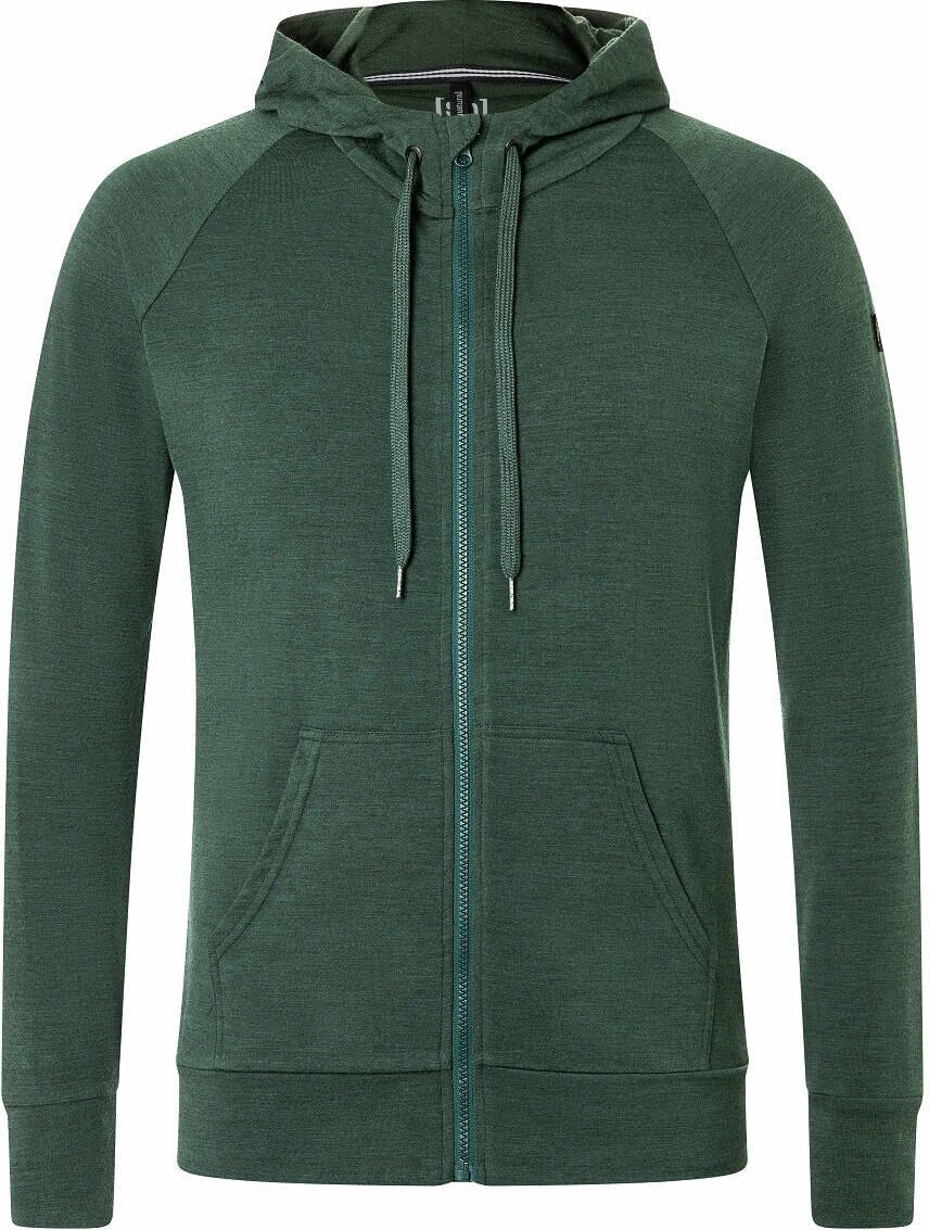 Super.natural Essential Zip Hoodie Mens Deep Forest