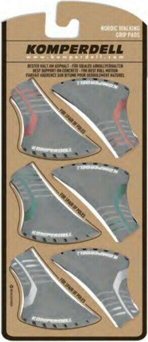 Komperdell Nordic Walking Pads 3 pairs Light Grey