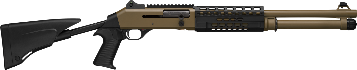 Benelli M4 T-PRO Magnum 12/76 Cerakote Brown