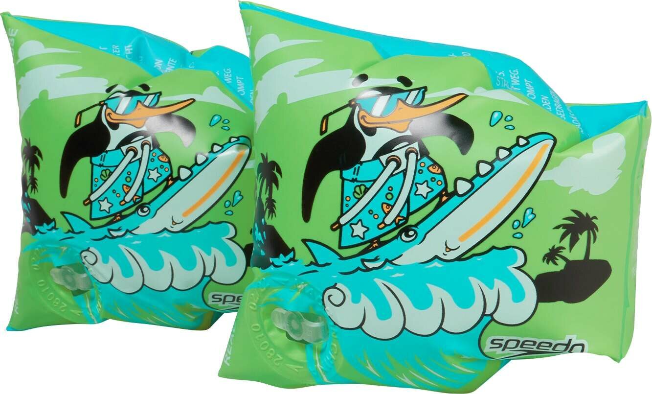 Speedo Printed Armbands Chima Azure Blue / Fluoro Green