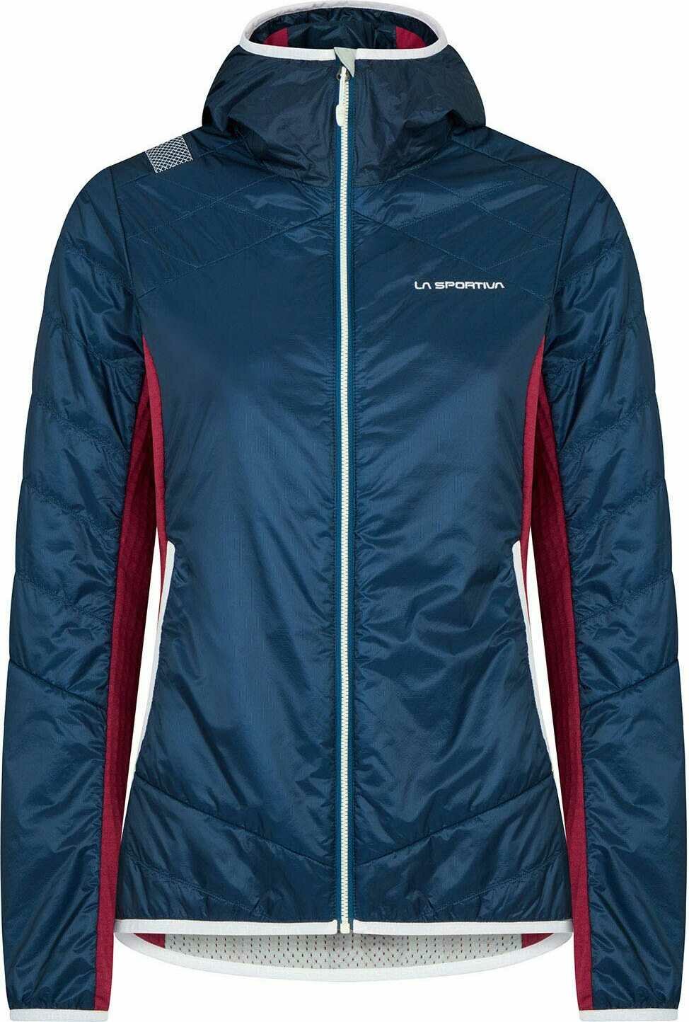 La Sportiva Aequilibrium Insulation Hoody Womens Storm Blue / Red Plum