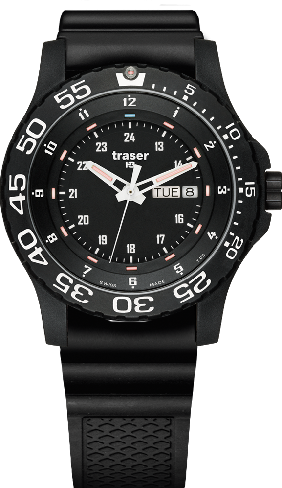 Traser P66 Elite Red Rubber -strap