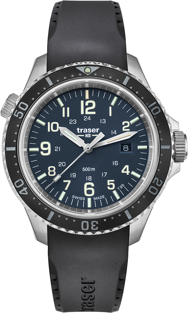 Traser P67 Diver Blue Rubber strap