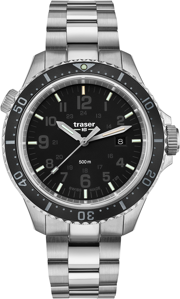 Traser P67 Diver Black Stainless steel