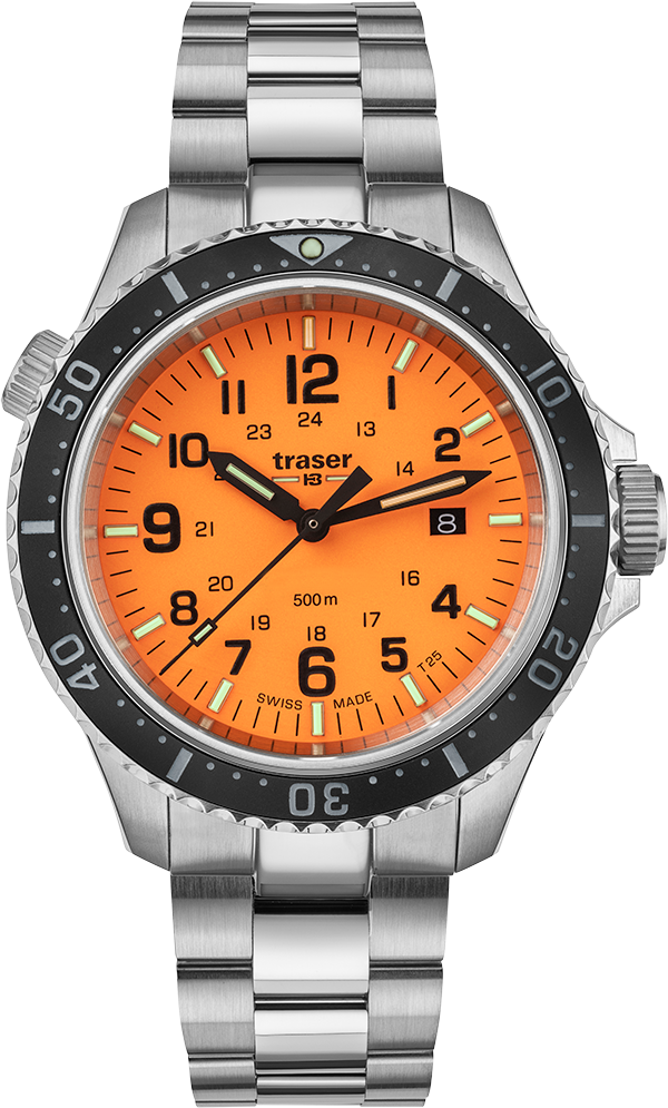 Traser P67 Diver Orange Stainless steel