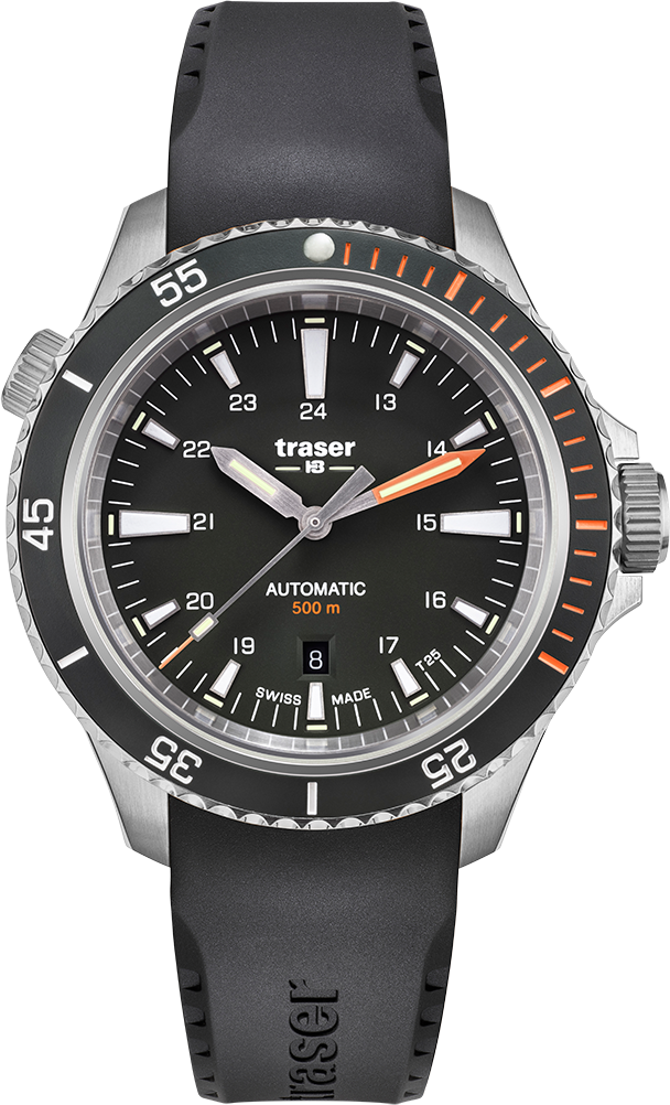 Traser P67 Diver Automatic Black Rubber strap