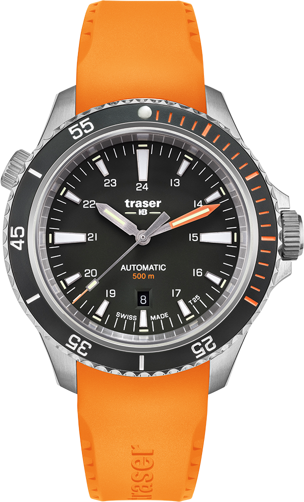 Traser P67 Diver Automatic Black Rubber (Orange)