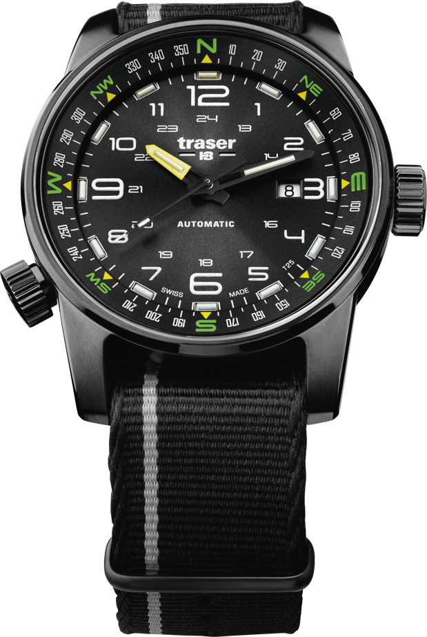 Traser P68 Pathfinder Automatic Black Nato strap