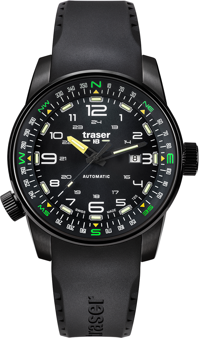 Traser P68 Pathfinder Automatic Black Rubber
