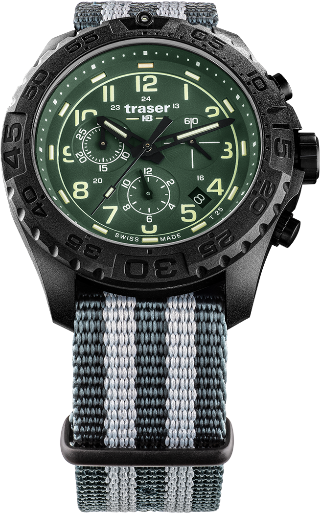 Traser P96 OdP Evolution Chrono Green Nato strap