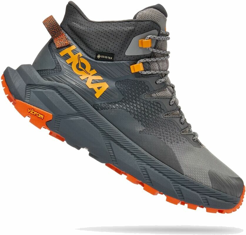 Hoka Trail Code GTX Mens Castlerock/Persimon Orange
