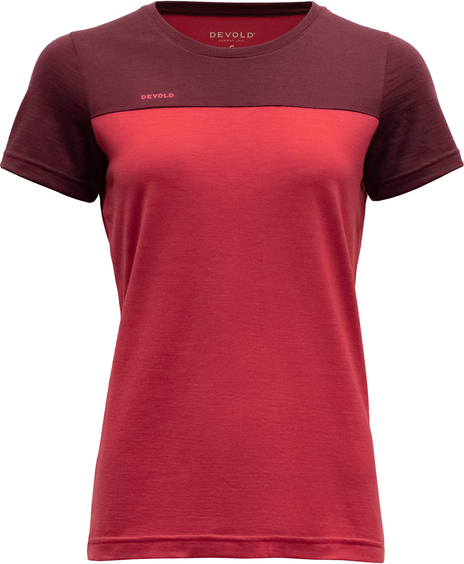 Devold Norang Tee Womens Port/Beauty