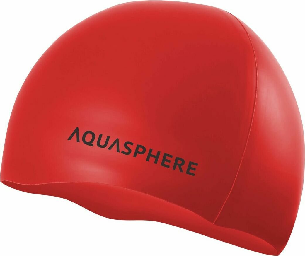 Aquasphere Plain Silicone Cap Red / Black