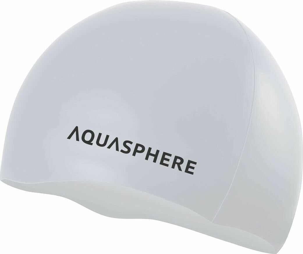Aquasphere Plain Silicone Cap White / Black
