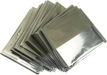 Sharkmedical Emergency Blanket 160 x 220 cm Military Green/Silver