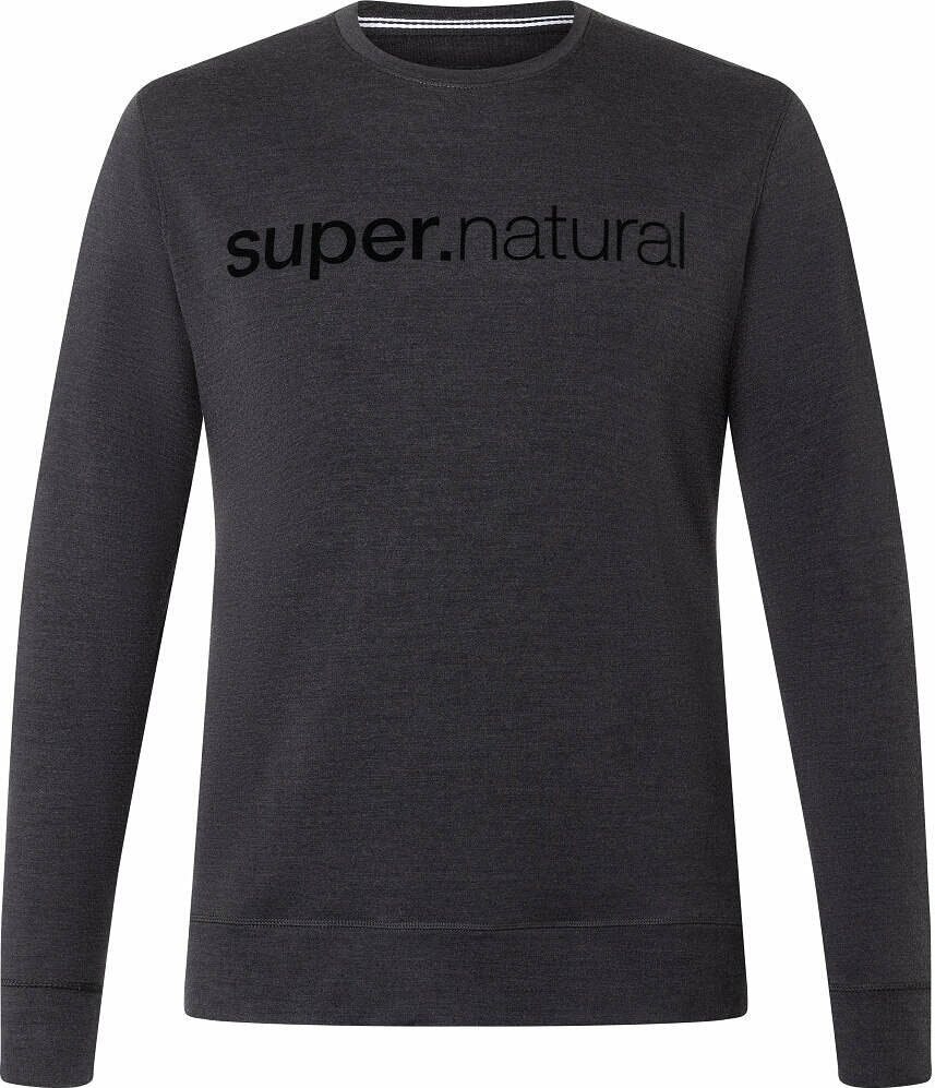 Super.natural 3D Signature Crew Mens Jet Black/Melange/Jet Black