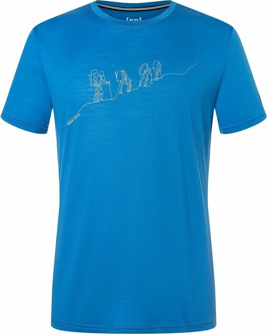 Super.natural Hiking Tee Mens High Tide Feather Grey