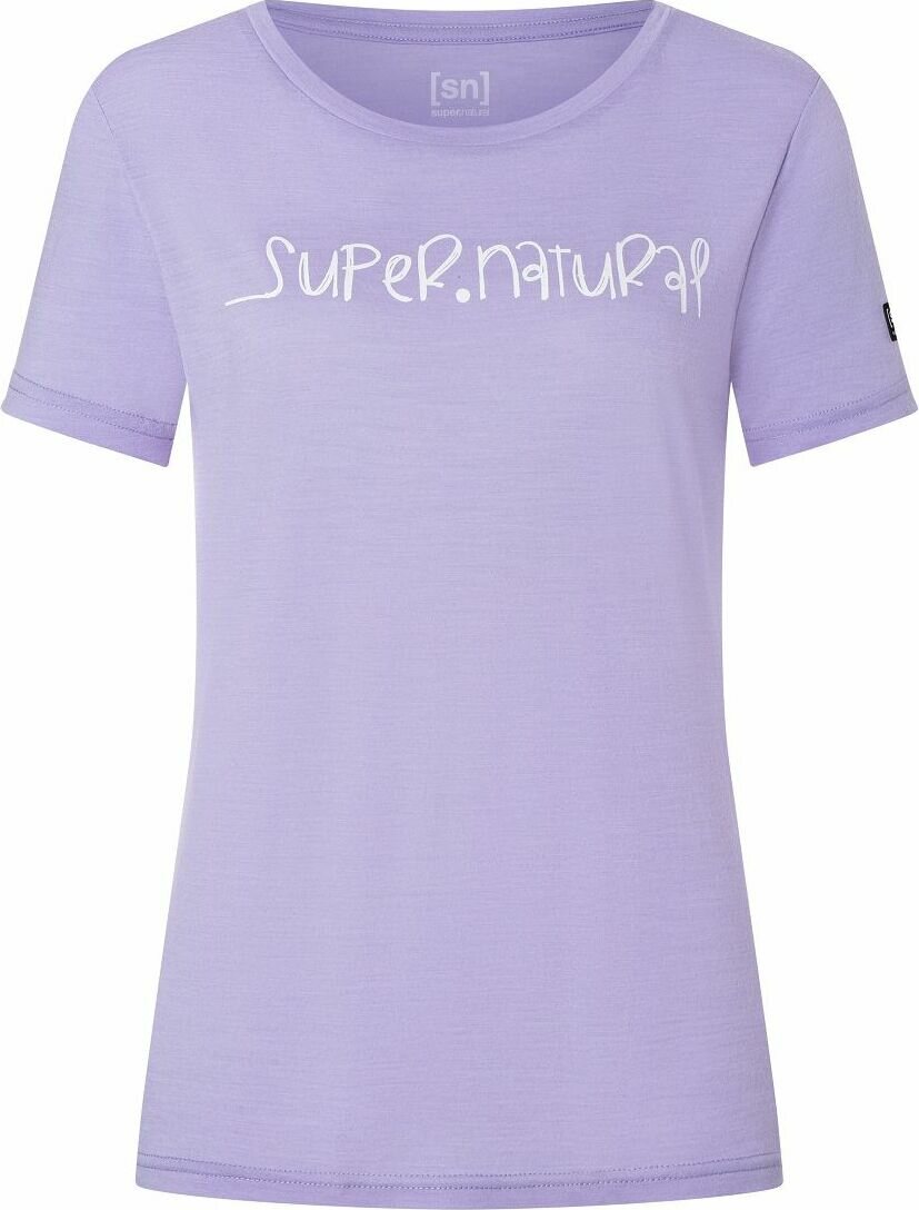 Super.natural Signature Tee Womens Lavender Fresh White