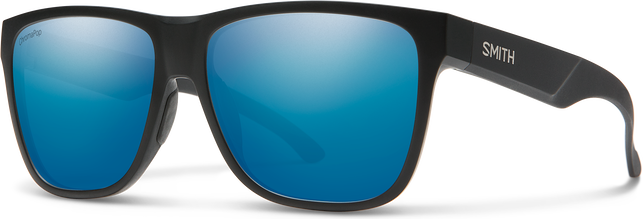 Smith Lowdown 2 XL Matte Black - ChromaPop Polarized Blue Mirror
